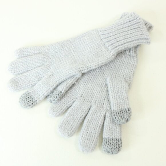 Aerie Touchpoint Gloves Gray Touchscreen Gloves Knit Women's One Size - Picture 6 of 8